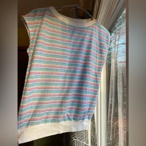 Vintage pastel rainbow tee